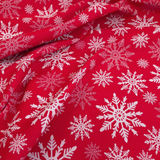 Tessuto Arredo Gobelin H 280 cm - FIOCCHI DI NEVE/ROSSO