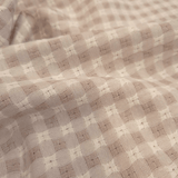Tessuto Cotone H 140 cm - QUADRETTO BEIGE