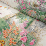 Tessuto per Tovaglie con abbassamento H 145 cm - CAMPAGNA IN FIORE