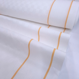 Tessuto per Asciugapiatti Doppio Bordo Aida H 60 cm - BIANCO RIGHETTA GIALLO