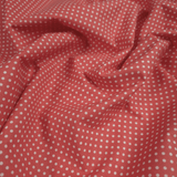 Coton Fantaisie - FLEURS ROSE FONCÉ - coupe minimum ou multiples de 25 x 290 cm