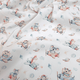 Piquet millerighe con stampa digitale H 150 cm - AVIATORI/AZZURRO