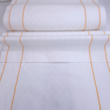 Tessuto per Asciugapiatti Doppio Bordo Aida H 60 cm - BIANCO RIGHETTA GIALLO