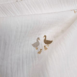 Mussola di Cotone Doppia Garza H 140 cm - PAPERELLE/LATTE