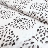 Cotone Americano H 110 cm - ORME BIANCO E NERO