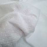 Mussola di Cotone Doppia Garza H 140 cm - PLUMETIS LATTE