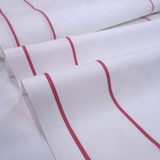 Tessuto per Asciugapiatti Doppio Bordo Aida H 60 cm - BIANCO RIGHETTA ROSSO