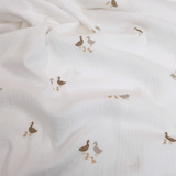 Mussola di Cotone Doppia Garza H 140 cm - PAPERELLE/LATTE