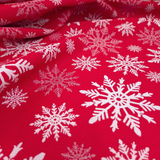 Tessuto Arredo Gobelin H 280 cm - FIOCCHI DI NEVE/ROSSO