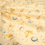 Tessuto Cotone Digital H 150 cm - PULCINI E UOVA DECORATE