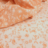 Tovagliato Fiandra di Cotone H 180 cm - FIORELLINI ARANCIO