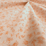 Tovagliato Fiandra di Cotone H 180 cm - FIORELLINI ARANCIO