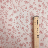 Tovagliato Fiandra di Cotone H 180 cm - FIORELLINI ROSA ANTICO