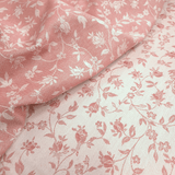 Tovagliato Fiandra di Cotone H 180 cm - FIORELLINI ROSA ANTICO