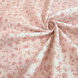 Tovagliato Fiandra di Cotone H 180 cm - FIORELLINI ROSA ANTICO