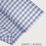 Collezione "Riga, quadretto e unito" H 180 cm - LAVANDA