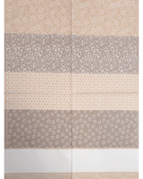 Asciugapiatti da ricamo in puro cotone - FANTASIA BEIGE/TORTORA