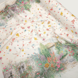 Tessuto per Tovaglie con abbassamento H 145 cm - CAMPAGNA IN FIORE