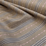 Cotone Americano H 110 cm - RIGHE ROSA/GRIGIO