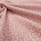 Rohbaumwolle H 280 cm - ROSA BLUMEN