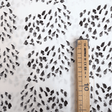 Cotone Americano H 110 cm - ORME BIANCO E NERO