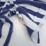Microspugna di Cotone H 150 cm - STRISCE BLU