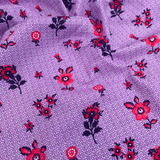 Cotone Americano H 110 cm - FIORI SU FONDO PUNTEGGIATO