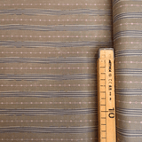 Cotone Americano H 110 cm - RIGHE ROSA/GRIGIO