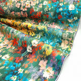 Velluto Digital H 140 cm - ACQUERELLO FONDO ROSSO