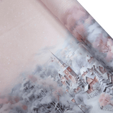 Tessuto per Tovaglie con abbassamento H 160 cm - PAESAGGIO INNEVATO