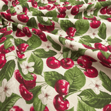 Cotone Fondo Grezzo H 280 cm - CILIEGIE