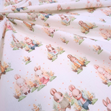 Tessuto Cotone H 140 cm - AMICI CONIGLIETTI