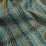 Cotone Americano H 110 cm - RIGHE SENAPE/OTTANIO