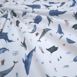 Piquet millerighe con stampa digitale H 150 cm - SOGNI OCEANICI