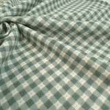 Tessuto Cotone H 140 cm - QUADRETTO VERDE