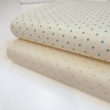 Cotone Americano H 110 cm - POIS VERDE ACQUA