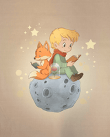 Pannello 70 x 100 cm - IL PRINCIPE E LA VOLPE