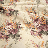 Panama Digital Fund Baumwolle H 2980 cm - BURGUNDER UND GELBE BLUMEN