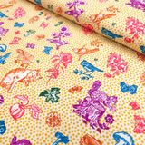 Cotone Americano H 110 cm - PASSEGGIATA NEL BOSCO/POIS SENAPE