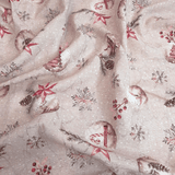 Tessuto Arredo Jacquard H 140 cm - PALLINE DI NATALE/CIPRIA con Lurex