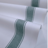 Tessuto per Asciugapiatti spinato H 60 cm - BIANCO RIGA VERDE