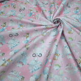 Baumwollstoff - ROSA FRÜHLING H 150 cm