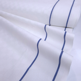 Tessuto per Asciugapiatti Doppio Bordo Aida H 60 cm - BIANCO RIGHETTA BLU