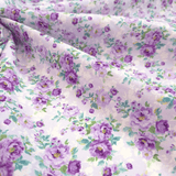 Tessuto Cotone Digital H 150 cm - ROSELLINE/VIOLA