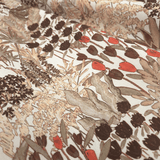 Panama Digital Fund Baumwolle H 280 cm - BRAUNE BLÄTTER