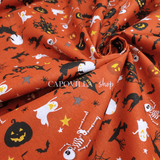 Cotone Halloween H 145 cm - SCHELETRI IN FESTA