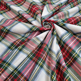 Tessuto Scozzese H 320 cm - QUADRO GRANDE BIANCO