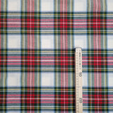 Tessuto Scozzese H 320 cm - QUADRO GRANDE BIANCO