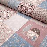 Cotone Americano - Collezione “Love Family” - Patchwork
