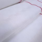 Tessuto per Asciugapiatti Doppio Bordo Aida H 60 cm - BIANCO RIGHETTA ROSSO